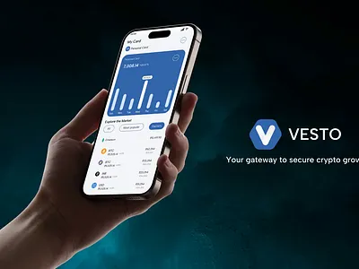 Vesto - Crypto Wallet App UI Case Study app case study crypto crypto wallet design mobile app ui ui design uiux user interface ux ux case study wallet app