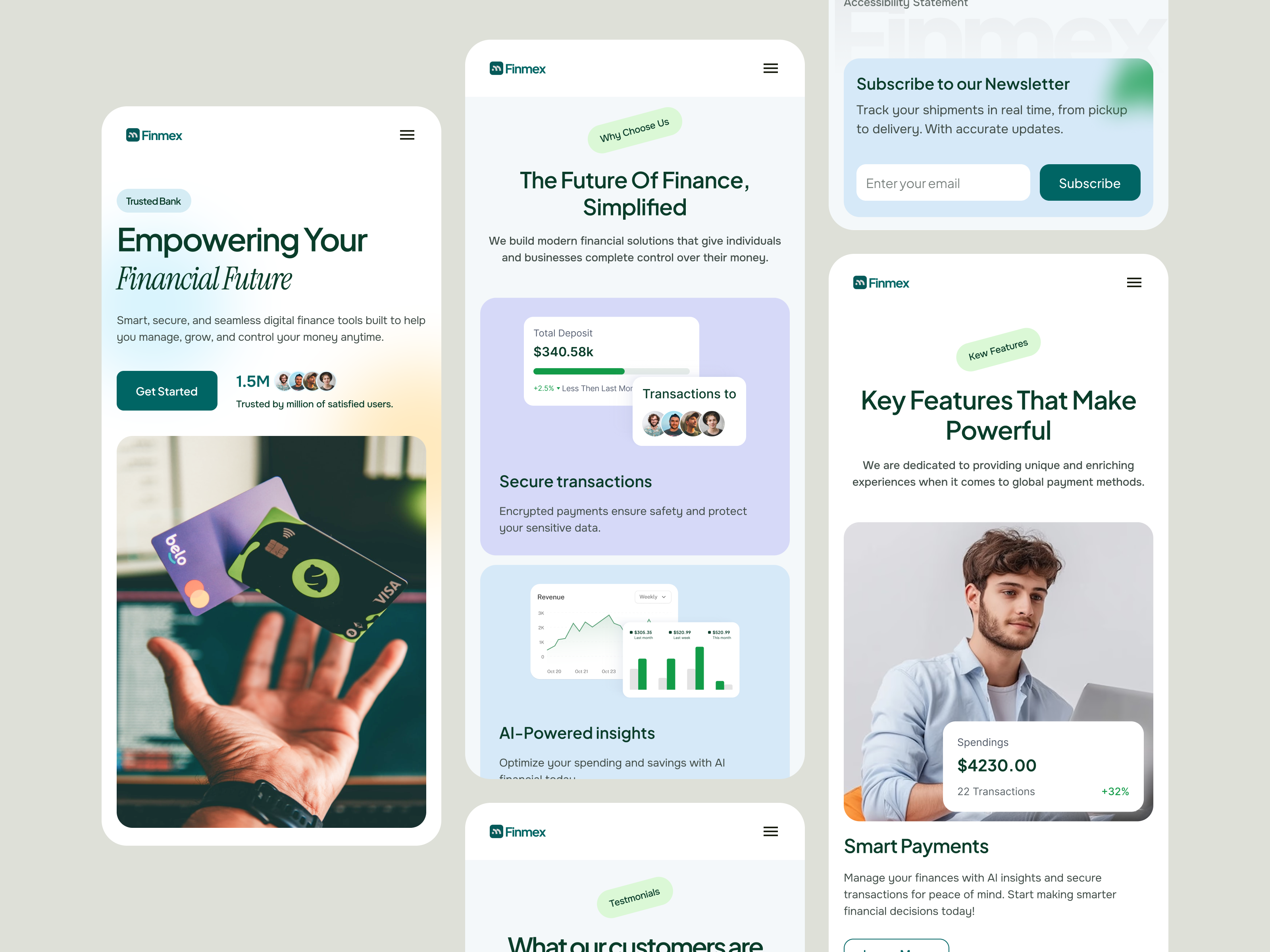 Responsive saas landing page design banking website finance landing page fintech landing page homepage design landing page designer mobile app mobile first design responsive responsive design responsive landing page responsive website saas saas landing page ui design visual design