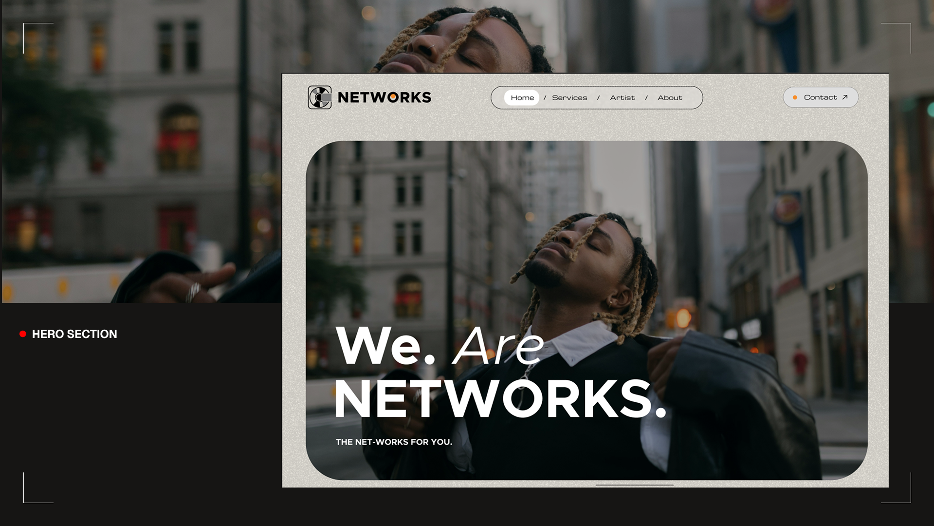 The Networks - In Motion motion graphics music networks songs ui ux