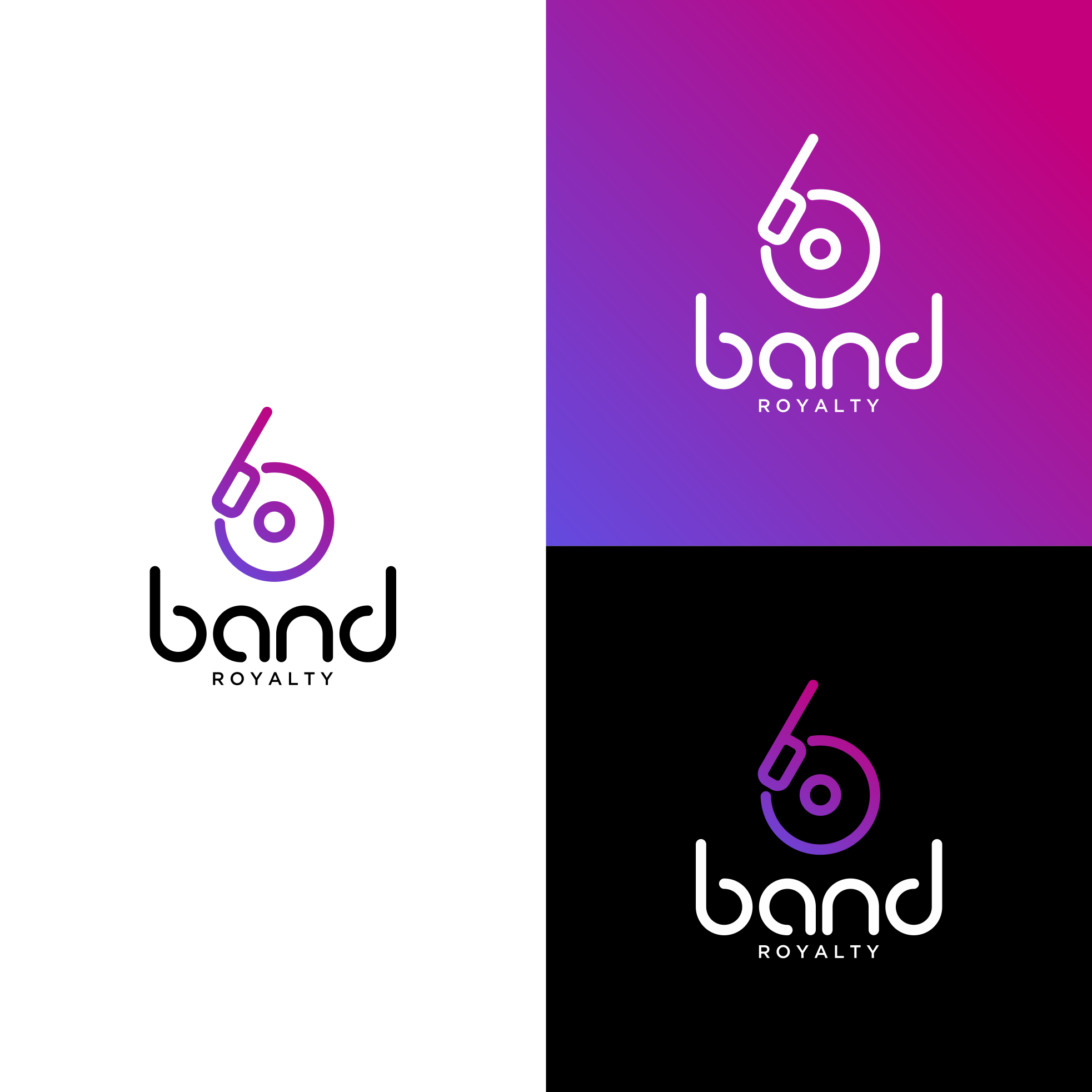 BAND ROYALTY Logo Design 3d animation branding design graphic design illustration logo motion graphics ui vector
