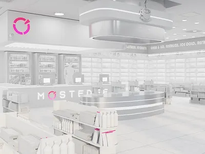 3D convenience store [Metaverse] 3d 3d modeling grocery store illustration metaverse retail