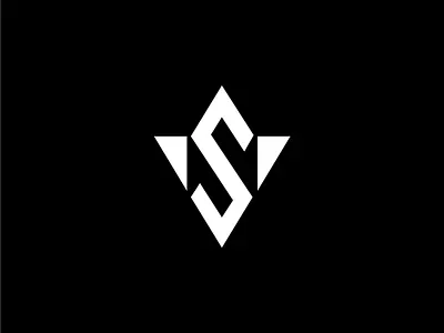 SV monogram logo 3d animation branding graphic design logo motion graphics ui