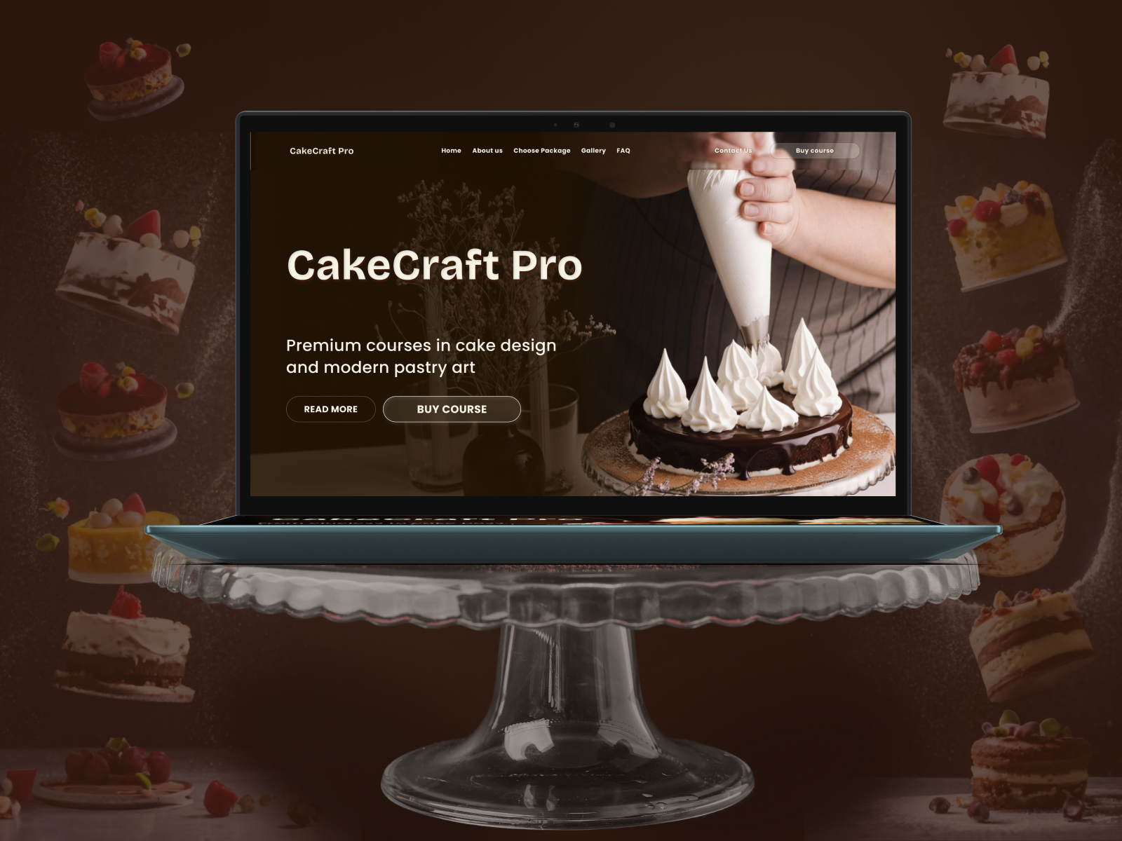 Landing Page CakeCraft branding design designer figma ui uiux designer