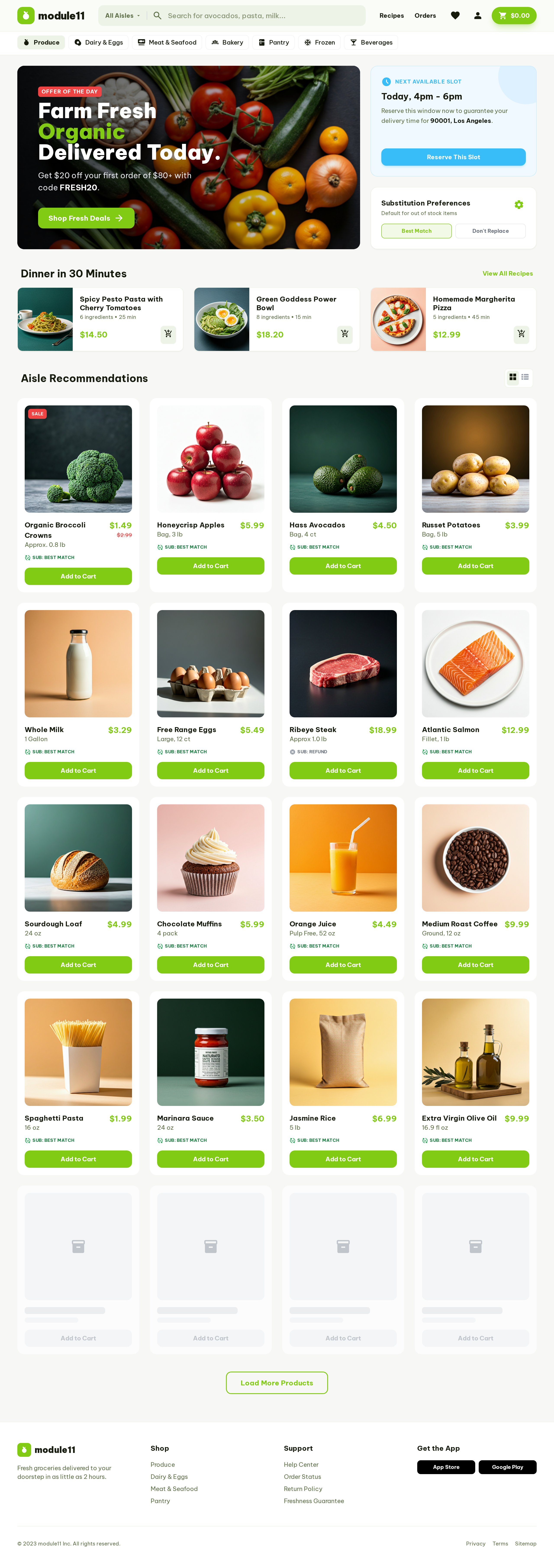 Module11 landing page ui