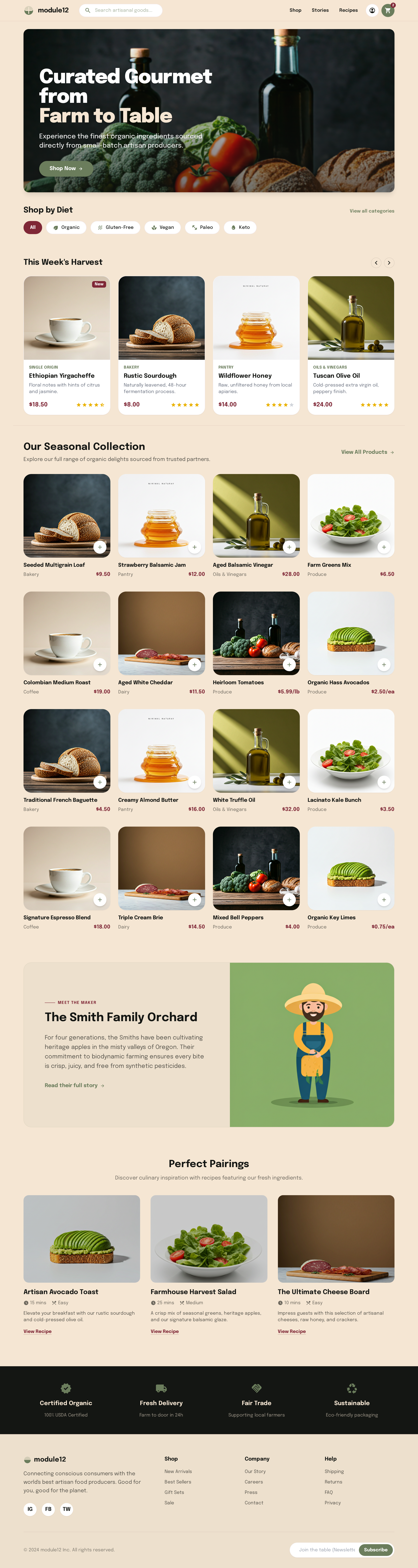 Module12 landing page ui