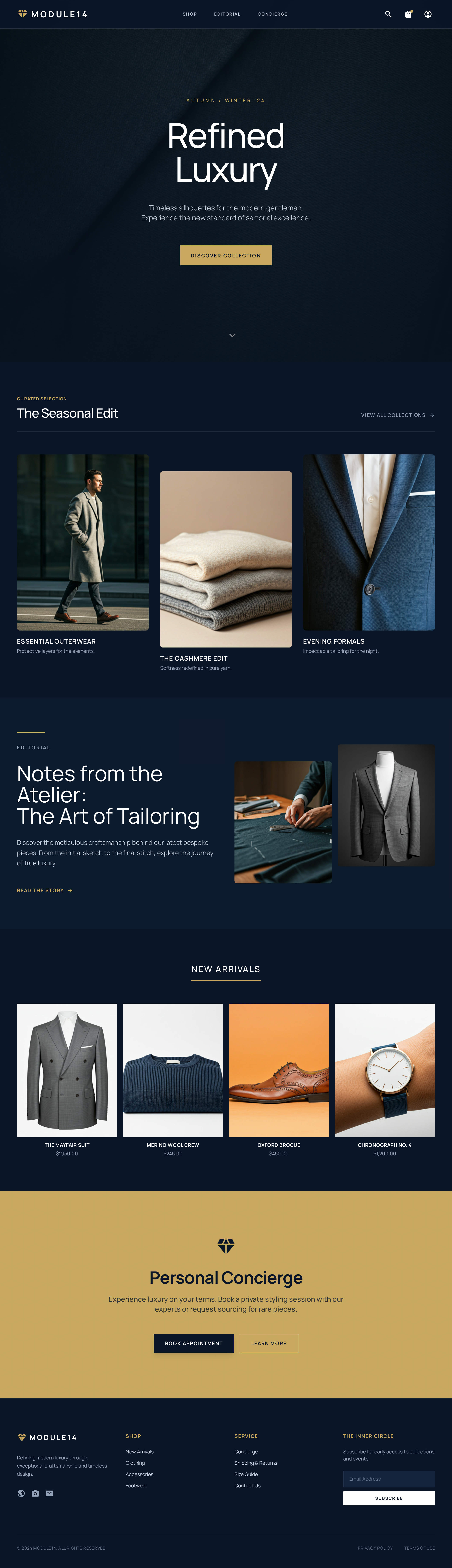 Module14 landing page ui