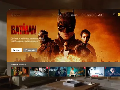 Streaming TV Interface — Smart Home Experience 3d animation branding graphic design logo motion graphics ui