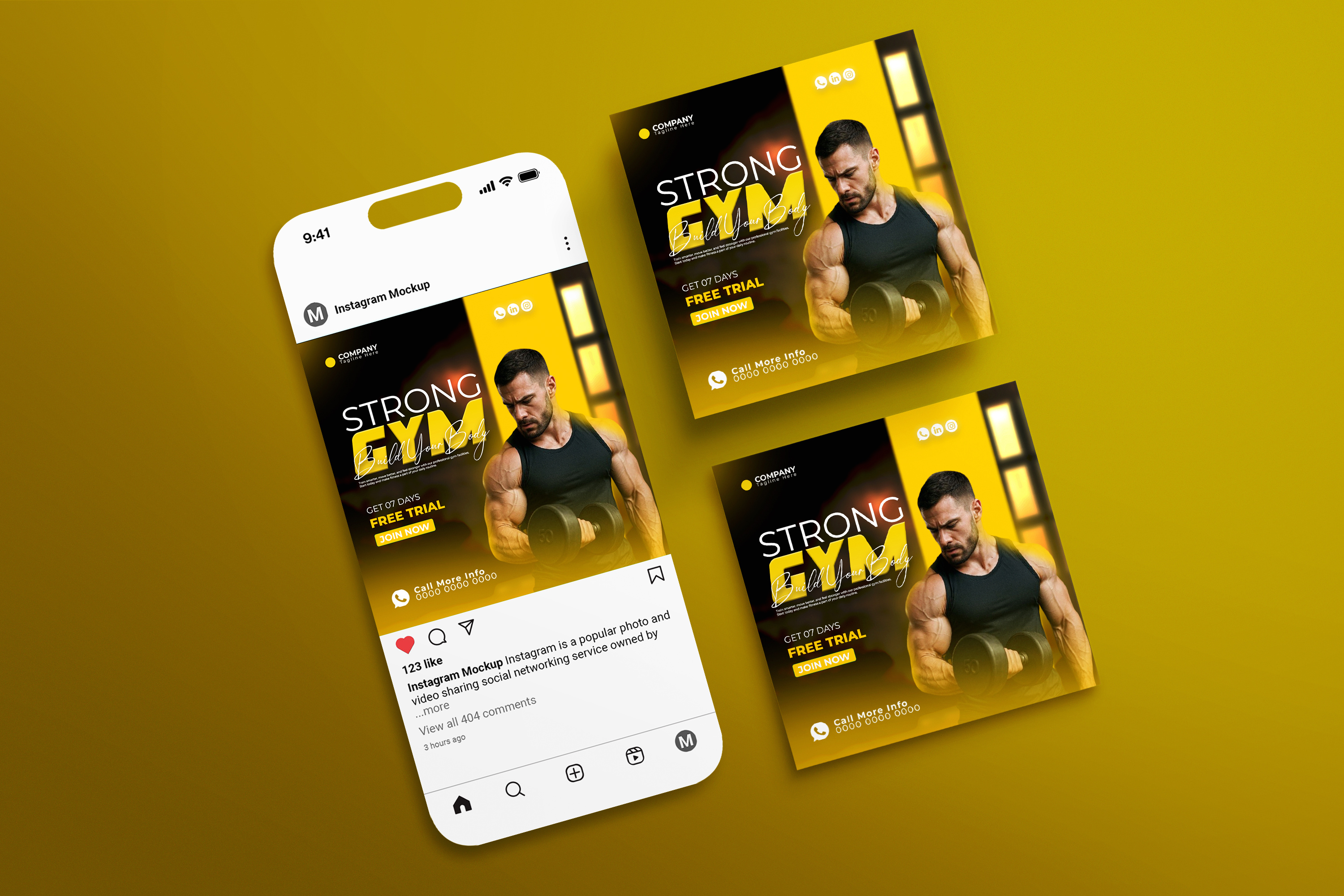 Strong Today. Stronger Tomorrow. australiagym branding buildyourbody canadagym fitnesscampaign graphic design gymmarketing kuwaitgym logo stronggym ukgym usagym