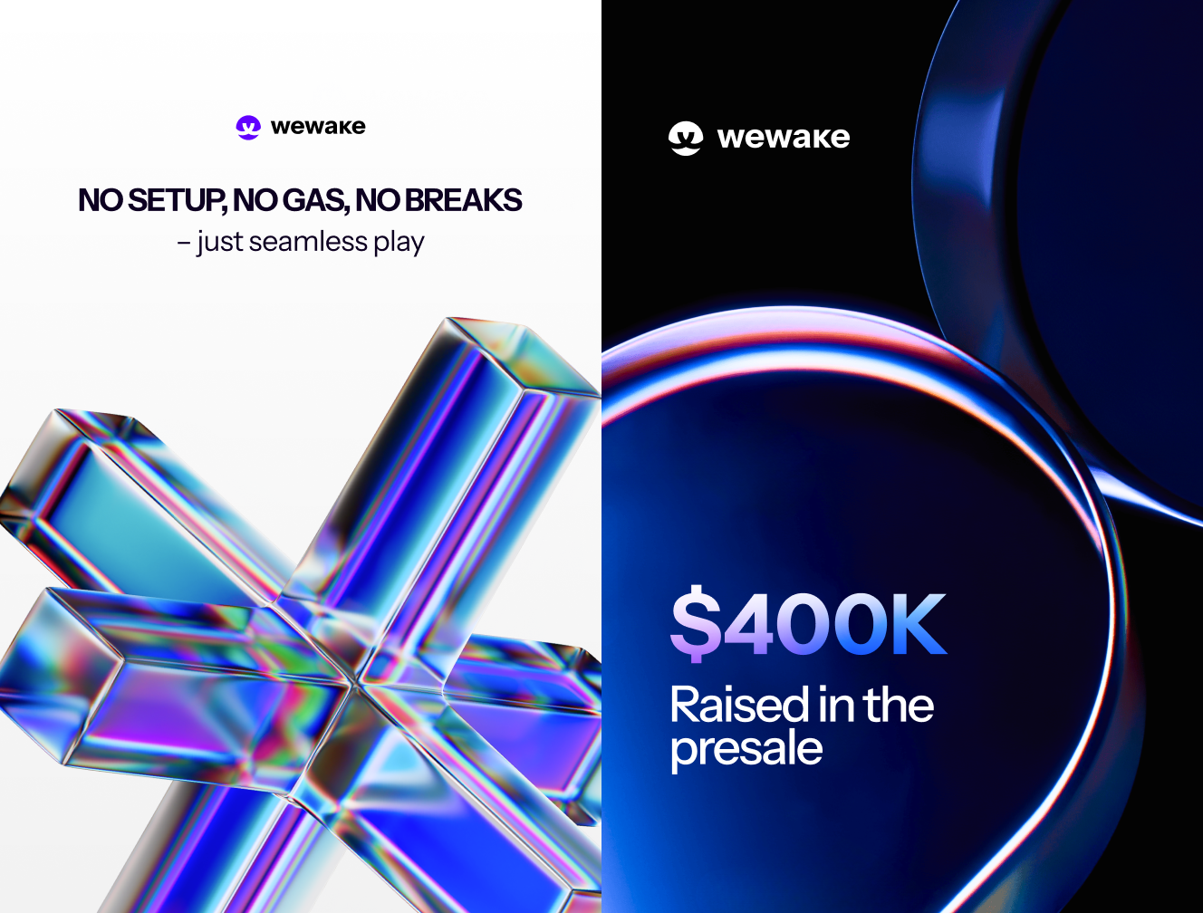 WeWake — Social Media Visual System 3d branding graphic design logo motion graphics
