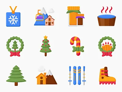 Winter Vector Icons branding design graphic design icon icons illustration ui ux vector