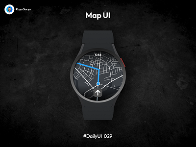 Daily UI 029 Map UI challenge dailyui design graphic design illustration typography ui ux vector watch