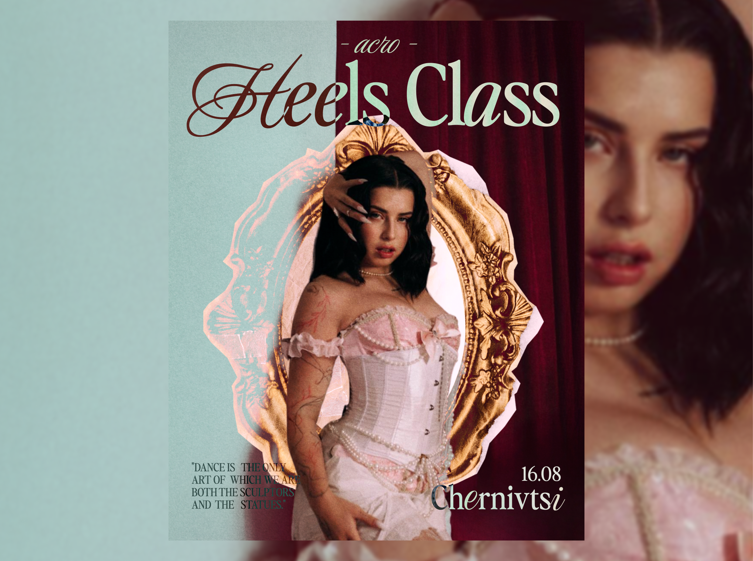 Heels Class — Dance Poster branding graphic design