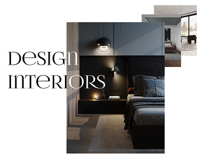 Design Interiors Web design graphic design illustration typography ui