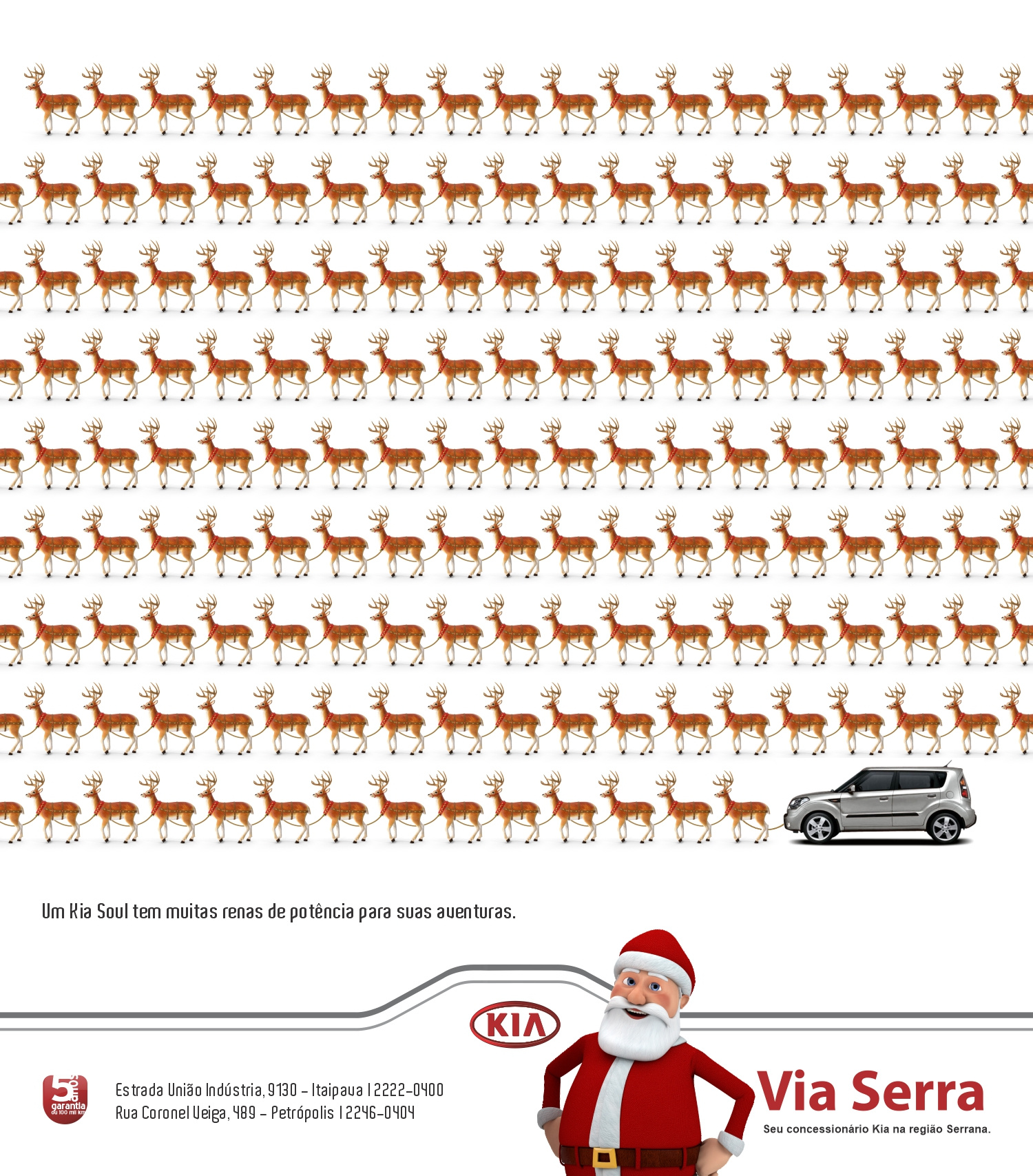 Renas de potência 🦌 Kia graphic design