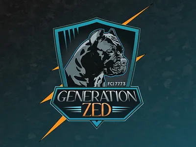 Generation Zed adobe illustrator art branding cane corso design dog dog logo generation graphicdesign illustration illustrator kennel logo photoshop thunder ui vector