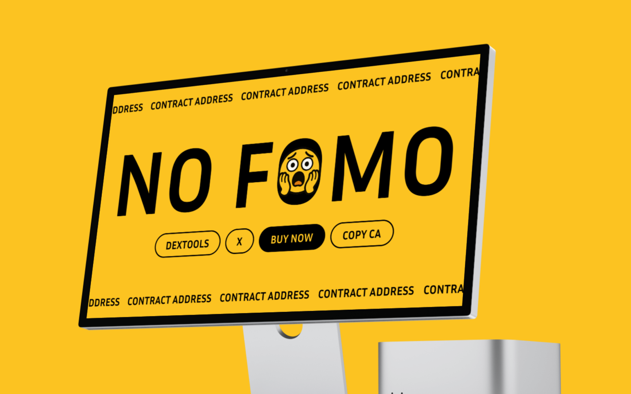 NO FOMO - Meme Coin Website Design crypto design figma graphic design illustration landing page meme coin meme token nft ui web design website website design