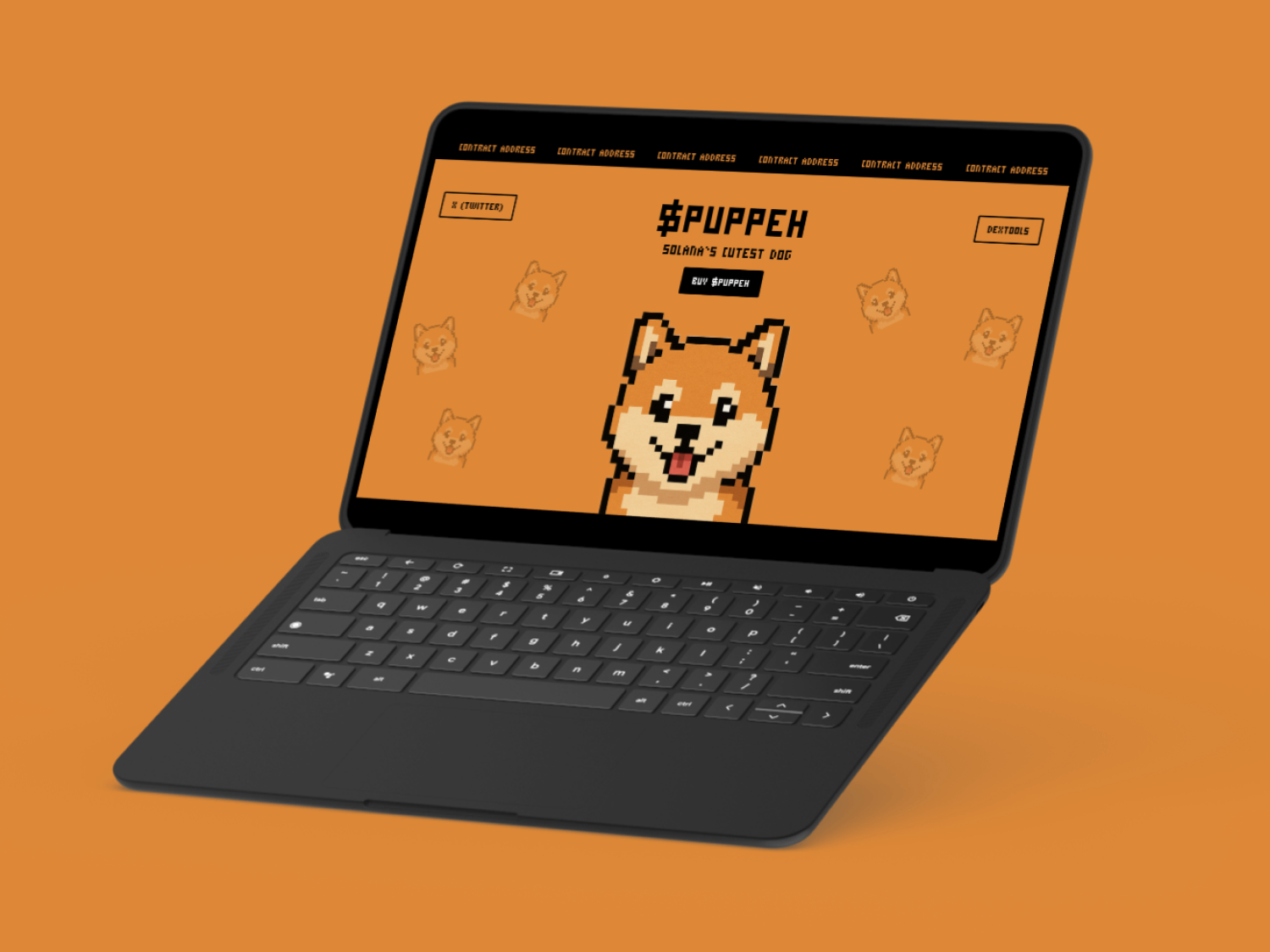 PUPPEH - Meme Coin Website Design crypto design figma graphic design illustration landing page meme coin meme token nft ui web design website website design