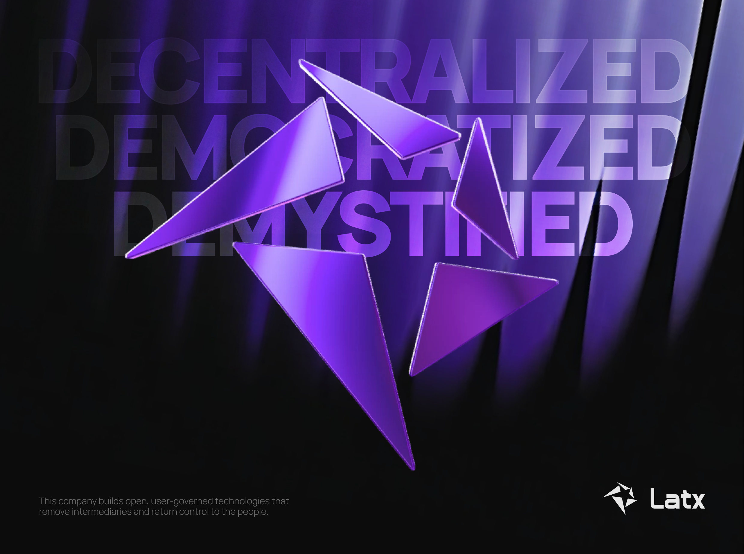 Decentralized Identity — 3D Visual animation graphic design