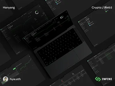INFINI | Financial Platform for Business 4.0 Dark Theme bank bitcoin blockchain branding btc crypto currency dashboard design financial minimal minimalist platform trade ui wallet web web3 website