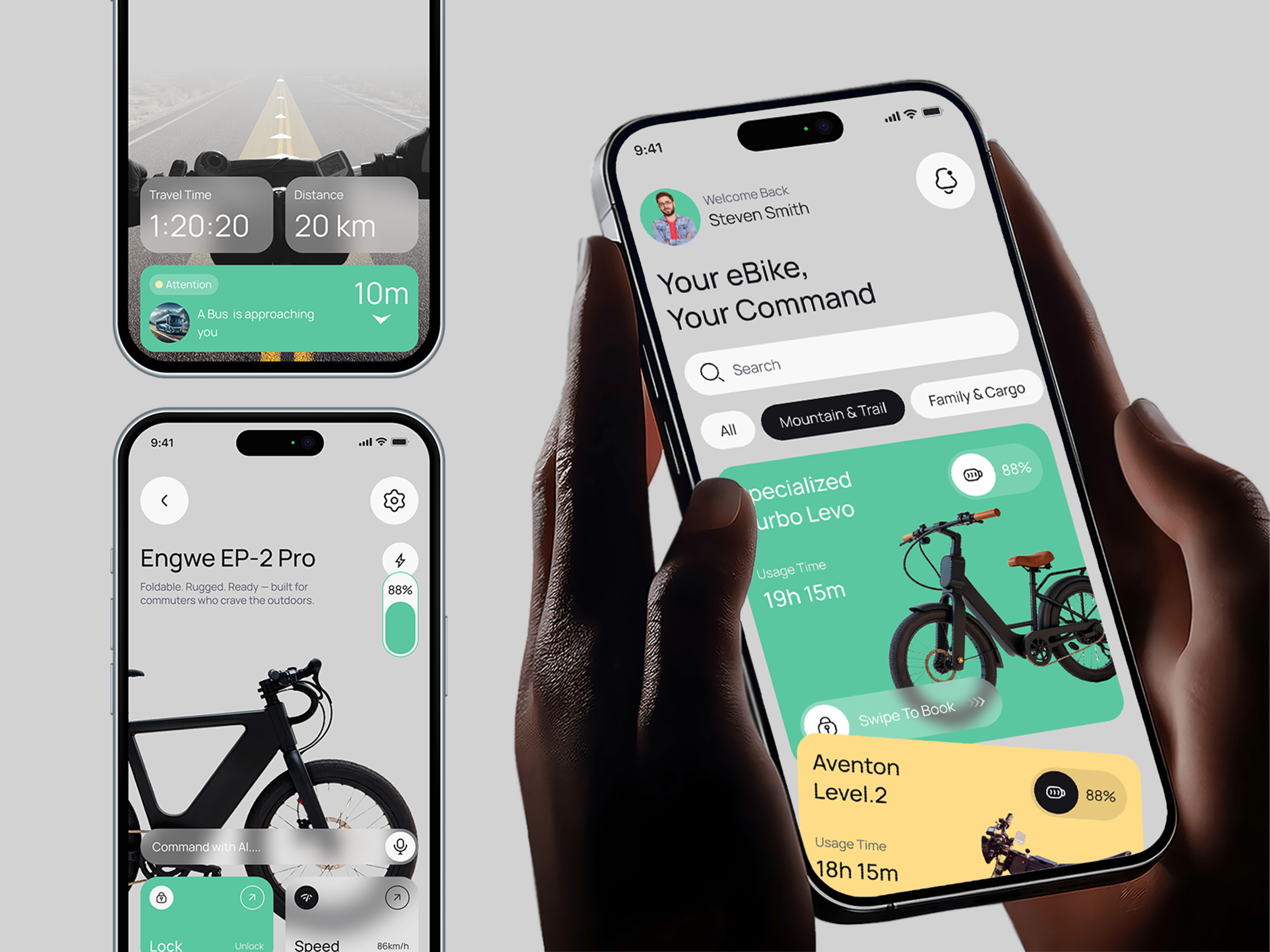 Example of Mobile App Design ( 5 Screens)