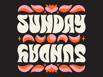 ✦ Sunday ✦ art design drawing illustration lettering retro