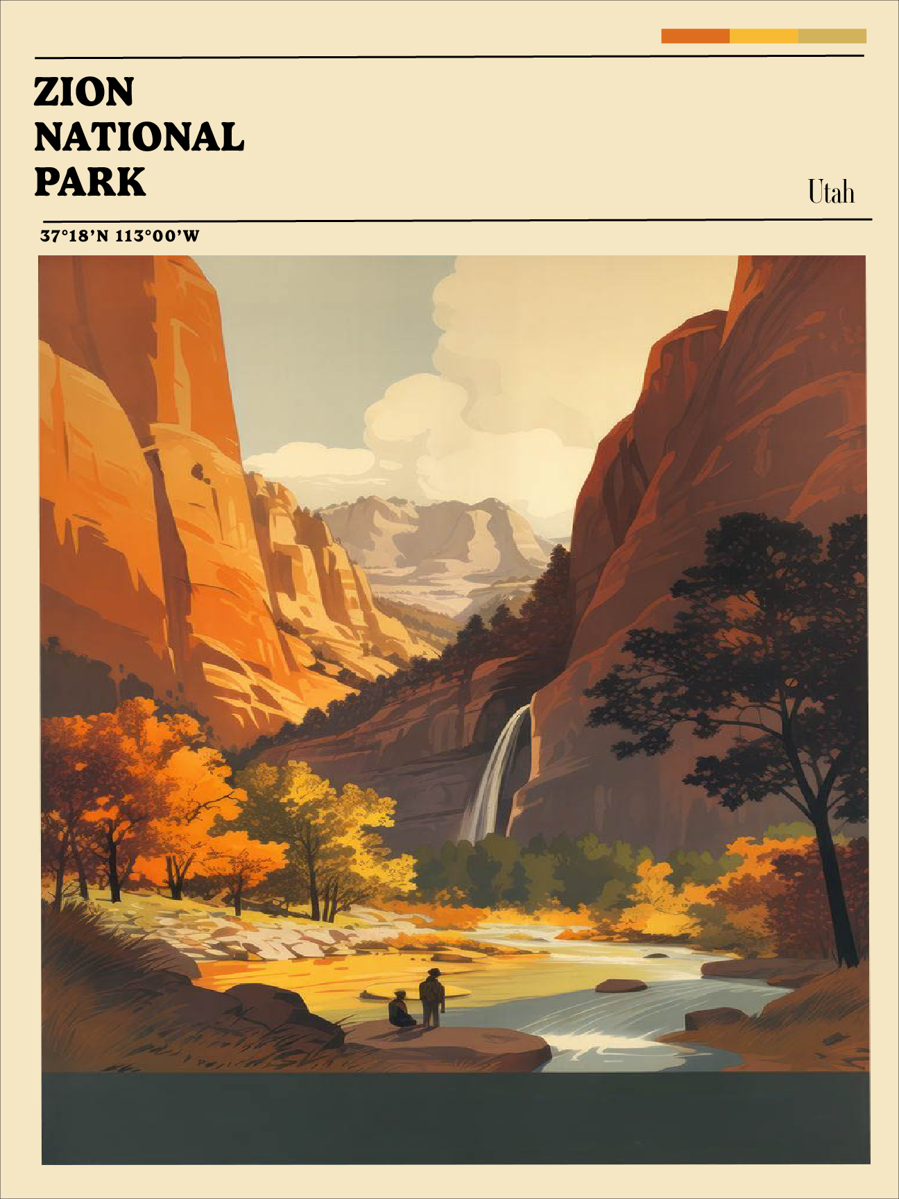National Parks Poster Design graphic design