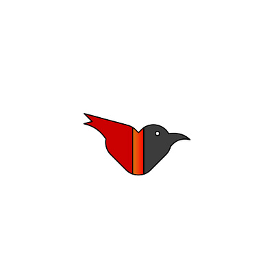 Firebird + heart concept. branding design graphic design illustration logo logodesign typography ui ux vector