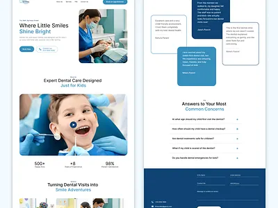 Little Smiles - Kids Dentistry dental kids ui website