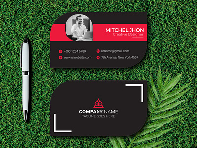 Die-Cut Business Card Design agency banner branding business business card company corporate creative design die cut digital graphic design identity modern professional project promotional template unique visiting card
