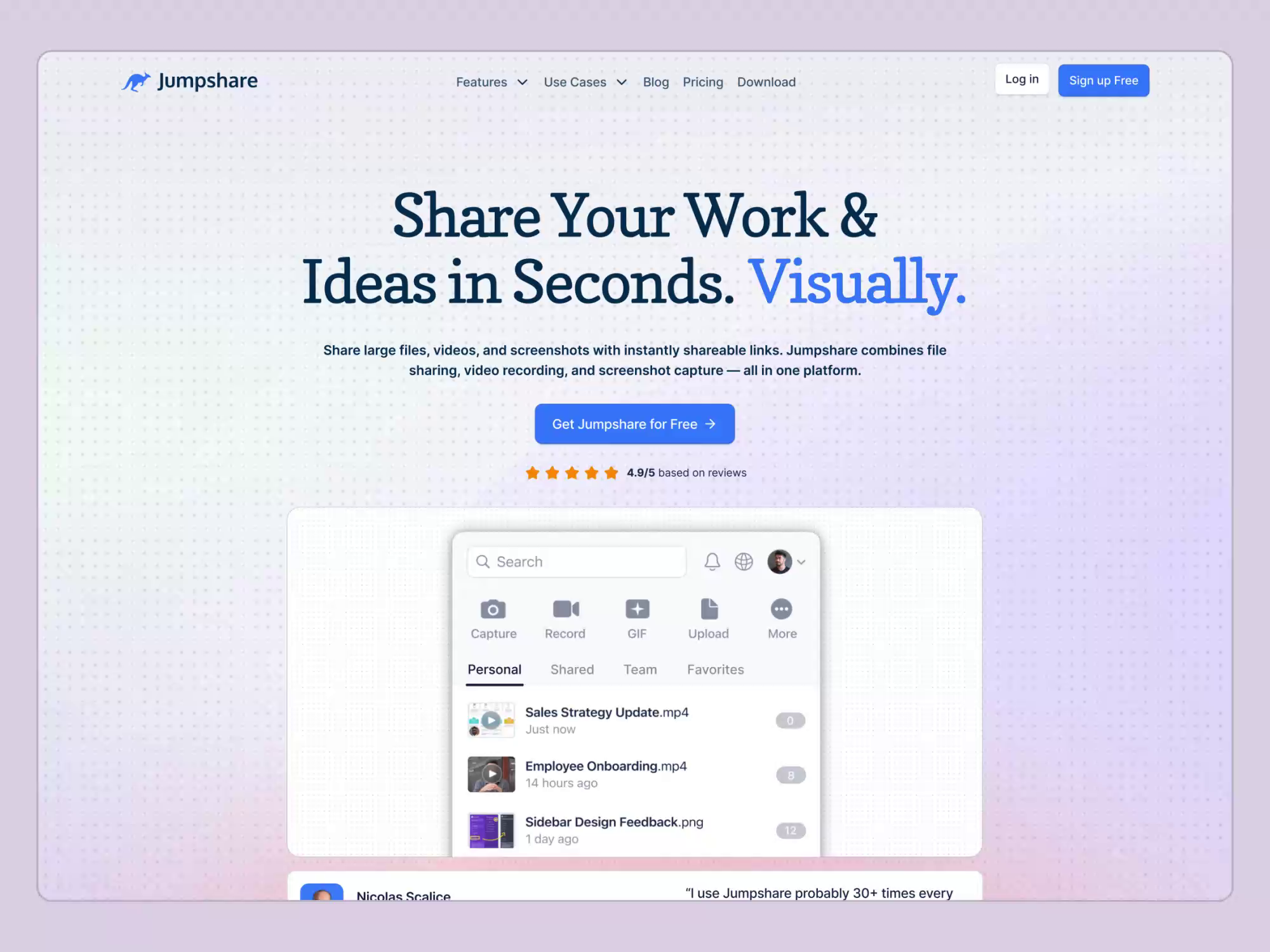 Example of Landing Page Design & Development