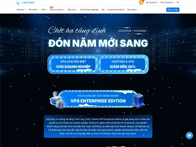 VIETNIX CHRISTMAS PROMOTION 2025 branding ui