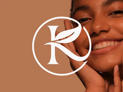 K Leaf Logo Design k leaf logo design