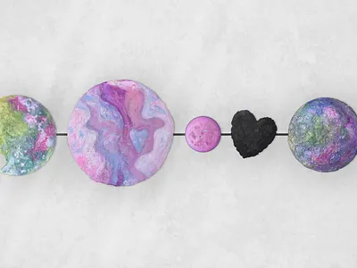 Planet installation, digital rendering digital rendering fine art installation sculpture