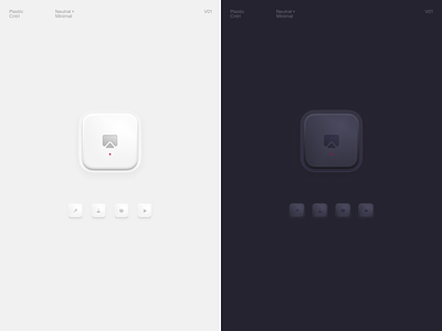 Plastic Cntrl ⁠— Smooth & Silky buttons component fancy minimal skeuromorphic ui