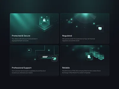 Bento Card UI for Trading Platform bento bento card bento ui card card ui crypto finance fintech landing page landingpage trading trading platform ui uidesign ux uxdesign web design