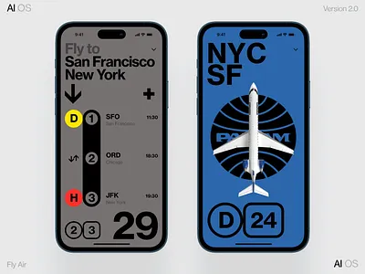 Air for AI OS 2.0 ai dashboard data design homepage illustration interface ios iphone mobile os