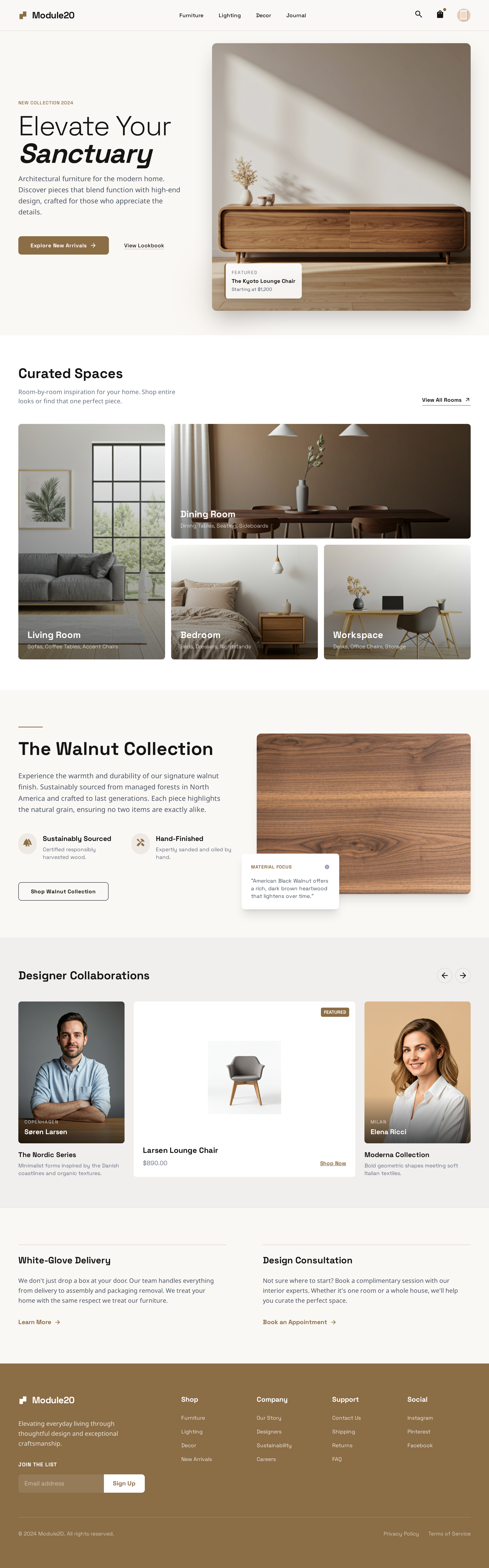 Module20 e commerce landing page ui web design