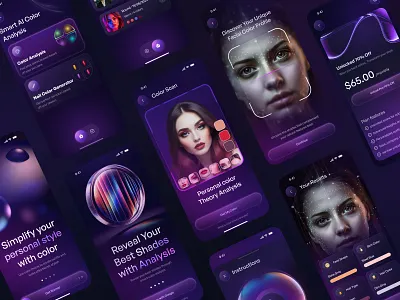 AI Powered Skin Color Analysis Mobile App ai app ai color ai color analysis ai color picker app design appinterface beautyapp beautytech color analysis color app color detective designinspiration facescanner healthtech mobile mobile app modernui skinanalysis skincareapp uxuidesign
