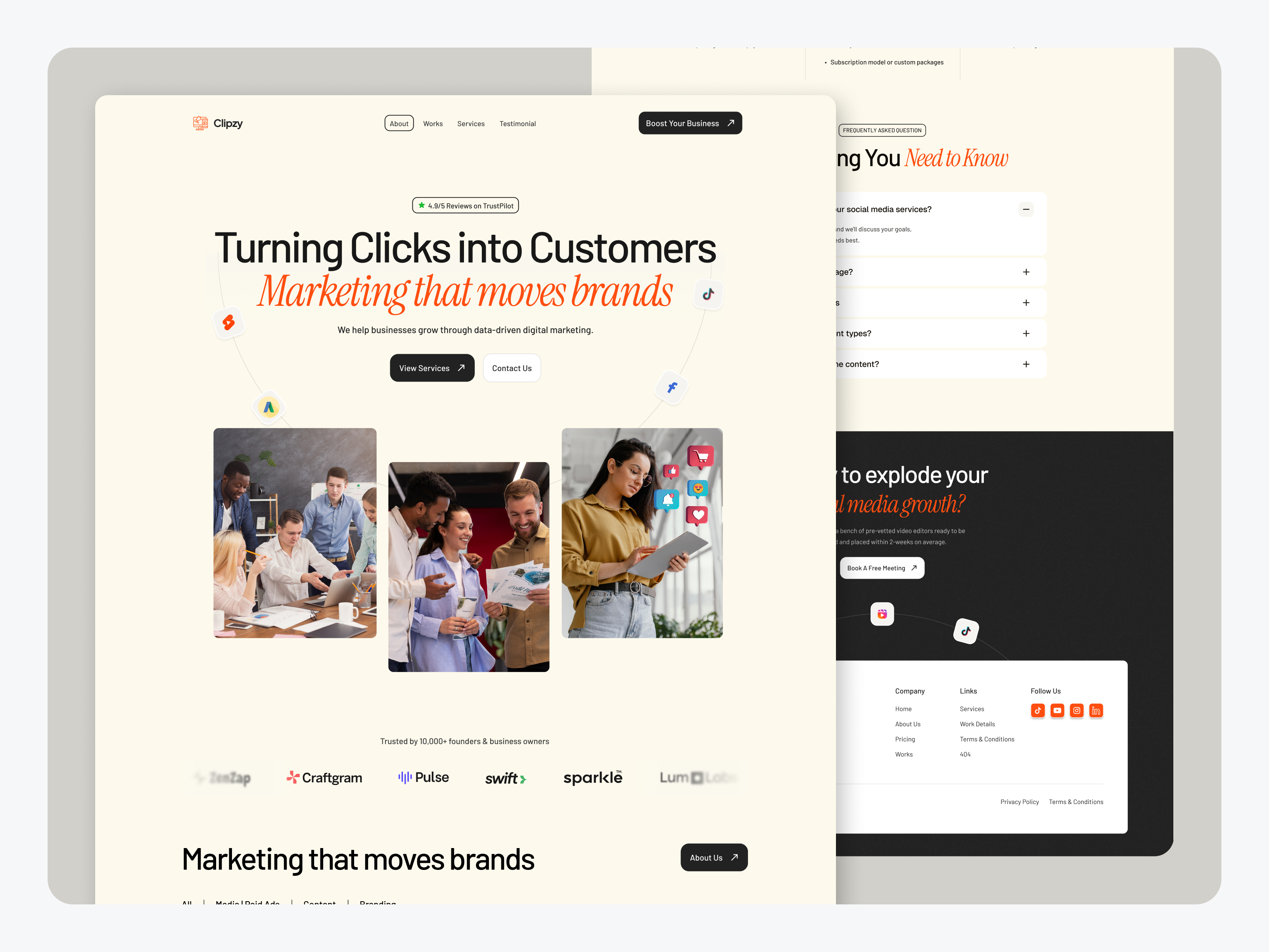 Digital Marketing Agency Website Design agency business digital digital marketing agency landing page marketing marketing agency marketing consultancy agency promotion ui ux web web design