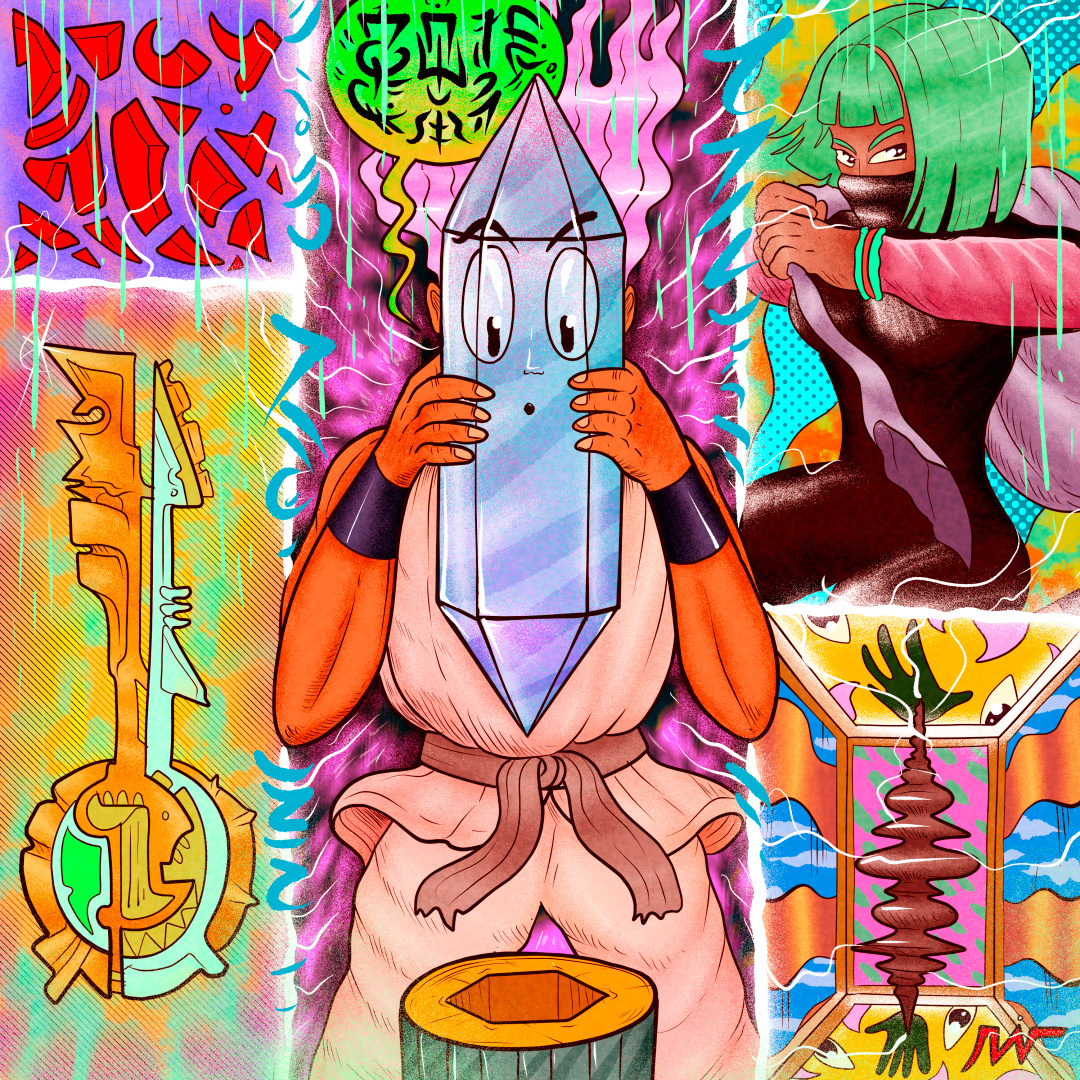 "Diamond Boy" art branding character color pencil comic design diamond draw dream illustration manga surrealism vintage water ink