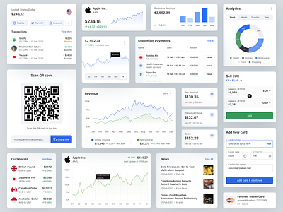 Card Components of an Investment ✨ app bank bank card banking banking app component dashboard digital banking finance finance app financial fintech graph mobile app mobile banking money statistic ui uidesign uiux