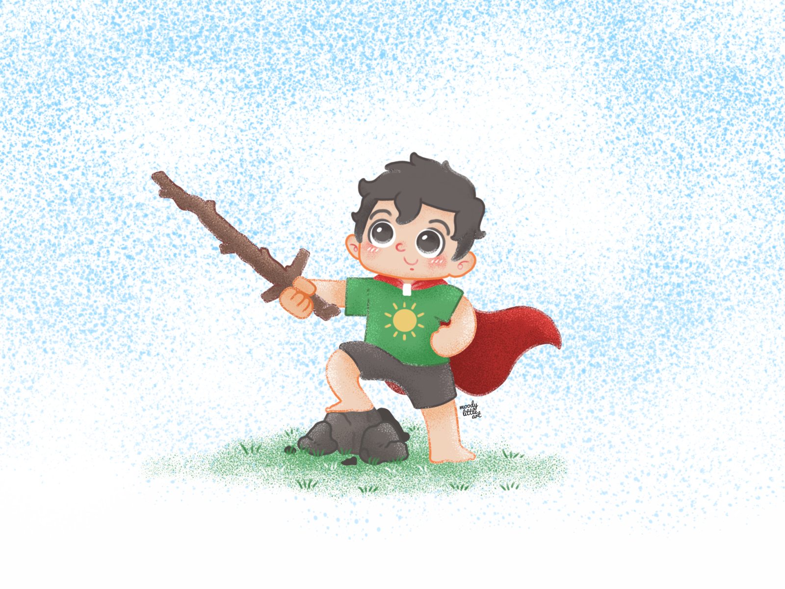 a Tiny Warrior - Children book character design book cover book cover illustration character design character illustration children book children illustration cute illustration digital illustration freelance illustrator illustration ilustrasi karakter