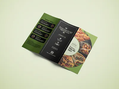 A4 Trifold Brochure for Restaurant a4brochure branddesign brandidentity branding brandingdesign brochure tri fold brochuredesign delivery fast food food menu foodmenu graphicdesign illustration restaurantdesign restaurantflyer trifoldbrochure