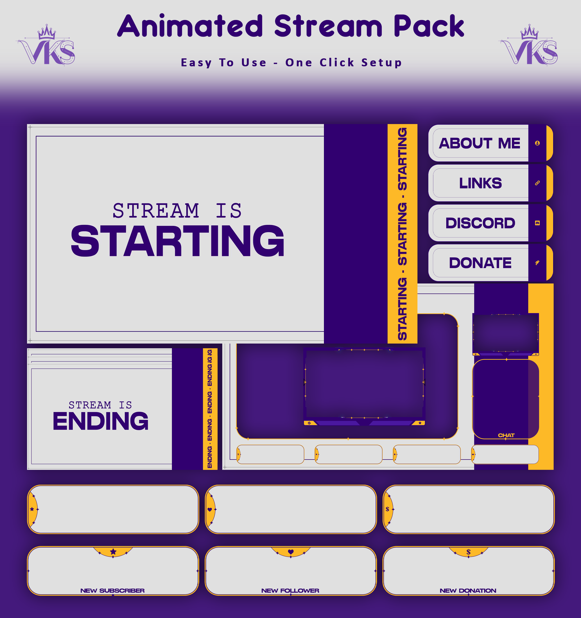 Y2K Retro Professional Purple Stream Overlay I Twitch Overlay animated stream pack facecam frame gaming overlay just chatting overlay kick overlay live stream design live stream overlay obs overlay starting soon screen stream package stream panels stream screens streaming graphics streamlabs overlay twitch alerts twitch overlay twitch stream pack vectorkingstudio vtuber overlay youtube overlay