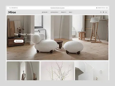 Shopify Interior & Furniture Website ecommerce ecommerce website furniture website shopify shopify design shopify ecommerce shopify store shopify store design shopify website ui ux web design website