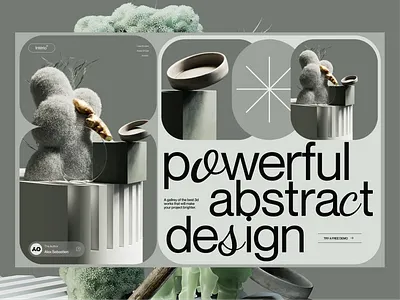 3D Visuals & Modern UI 3d animation branding design figma graphic design illustration logo motion graphics typography ui ux vector