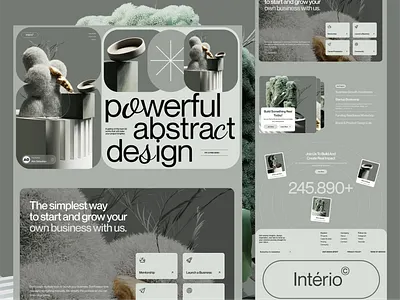 Abstract Design Gallery – 3D Visuals & Modern UI 3d animation branding design figma graphic design illustration logo motion graphics typography ui ux vector