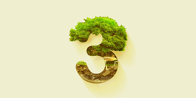 T/h ree environment green thumb logo three tree ui