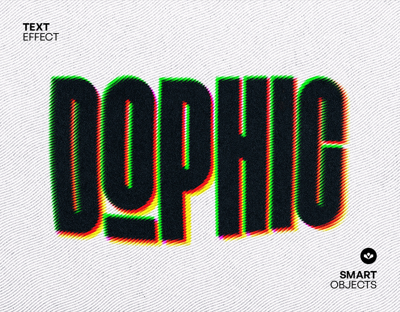 Color Glitch Text Effect color design glitch graphic design photoshop solasome text effect typography