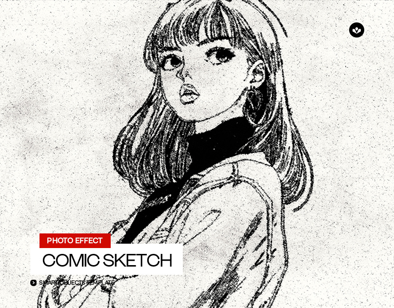 Comic Sketch Photo Effect comic design graphic design illustration pencil photo effect photoshop sketch solasome template